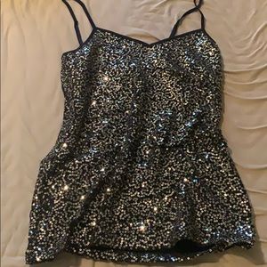 Fitted Sequin Top
